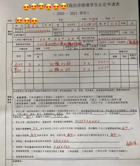 家庭经济困难申请表填写模板，个人承诺书怎么写